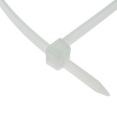 Хомут-стяжка кабельная нейлоновая неразъемная RUICHI, 500x8 мм, белая, упаковка 100 шт.