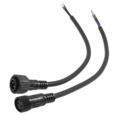 Разъемы герметичные кабельные (штекер-гнездо) RUICHI BLHK20-2PB, 2 контакта, IP67, 5 А, 250 В, черные