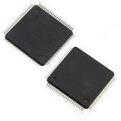STM32F103VET6, микроконтроллер ST Microelectronics, 32-бита серии ARM® Cortex®-M3, 72      МГц, 512 Кб  флэш-память, 64 Кб ОЗУ, диапазон питания 2.0В - 3.6В, корпус LQFP-100