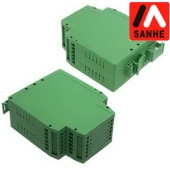 Корпус для РЭА на DIN-рейку SANHE SH803-40, пластик Pa66, зеленый