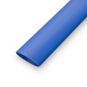 Термоусадочная трубка без клеевого слоя RUICHI, коэффициент усадки 2:1, длина 1 м, диаметр 100 мм, синяя