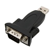Переходной разъём RUICHI USB to RS-232, чёрный