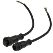Разъемы герметичные кабельные (штекер-гнездо) RUICHI BLHK16-5PB, 5 контактов, IP67, 5 А, 250 В, черные