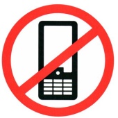 Использование телефонов запрещено