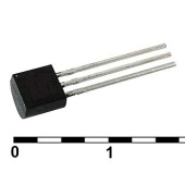 BC547C CTK Биполярный транзистор NPN, 45 В, 0,1 А, TO-92