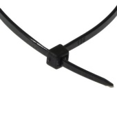 Стяжка кабельная нейлоновая неразъемная RUICHI, 150x3 мм, чёрная, упаковка 100 шт.