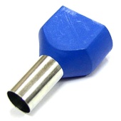Наконечник штыревой втулочный изолированный RUICHI DTE16014, 5.8x14 мм, 2х16.0 мм?, синий