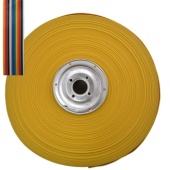 Кабель ленточный 16-проводный RUICHI, шаг 1,27 мм, сечение 28 AWG, жила CU, изоляция PVC, цвет мультиколор