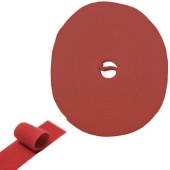 Лента-липучка многоразовая RUICHI 20 мм, длина 5 м, красная