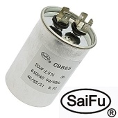 Пусковой конденсатор SAIFU CBB65, 20 мкФ, 630 В