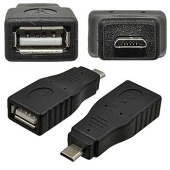 Разъём USB RUICHI USB AF/Micro 5P, чёрный