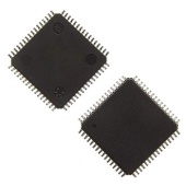 ADS1294IPAG, малопотребляющий аналого-цифровой преобразователь Texas Instruments с  интегрированными источником опорного напряжения, генератором и усилителем с  программируемым коэффициентом усиления(PGA),24 бит, 4-х канальный, сигма- дельта,  корпус TQFP