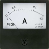 Амперметр переменного тока аналоговый RUICHI Ц42300, 600/5 А, 50 Гц