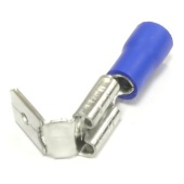 Клемма ножевая изолированная M-F-типа (вилка-гнездо) под обжим RUICHI PBDD 2-250 мм, синяя