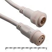 Разъемы герметичные кабельные (штекер-гнездо) RUICHI BLHK16-2PW, 2 контакта, IP67, 5 А, 250 В, белые