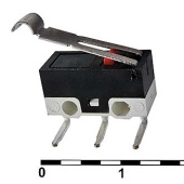 Микропереключатель с рычагом RUICHI DM1-02D-30G-G, ON-(ON) SPDT, 2 А, 125 В