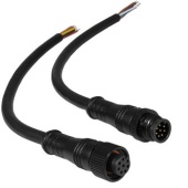 Разъемы герметичные кабельные (штекер-гнездо) RUICHI BLHK12-8PB, 8 контактов, IP67, 5 А, 250 В, черные
