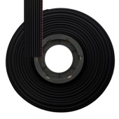 Кабель ленточный RUICHI, 10-проводный, шаг 1,27 мм, сечение 28 AWG, жила CU, изоляция PVC, цвет чёрный