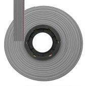 Кабель ленточный 6-проводный RUICHI шаг 1.27 мм сечение жила CU изоляция PVC цвет серый