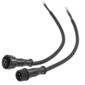 Разъемы герметичные кабельные (штекер-гнездо) RUICHI BLHK12-3PB, 3 контакта, IP67, 5 А, 250 В, черные