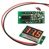 Вольтметр RUICHI 3-Digit module красный LED (4.5-30V), цифровой