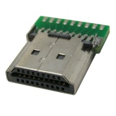 Разъём HDMI/DVI RUICHI HDMI AM - PCB, для пайки