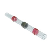 Втулка соединительная для проводов с термоусадкой RUICHI SST150-21, IP67, 22-18 AWG, 0,5…1,0 мм?, полиолефин, с припоем, красная маркировка