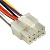 Межплатный кабель питания (вилка) типа Mini-Fit RUICHI 2x4, AWG20, 0,3 м