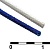 Силиконовая армированная электроизоляционная трубка RUICHI ТКСП, диаметр 2.0, синяя, 1200 В