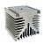Радиатор охлаждения воздушный трехсторонний штыревого типа RUICHI О-281-110, с резьбой M24, 110х110х100 мм, алюминиевый