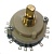 Галетный переключатель RUICHI RCL371-1-4-3, 3 положения, угол поворота 30°, 0.3 А, 30 В, 20 мОм, длина вала 16 мм