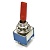 Микротумблер RUICHI MTS-203-E1, ON-OFF-ON, DPDT, 3 А, 250 В, 20 мОм, установочное отверстие 6,4 мм, 6 контактов красный колпачок