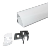 Профиль для светодиодной ленты RUICHI угловой алюминиевый 601-2, 2 м